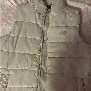 New Balance Off-White Quilted Vest
